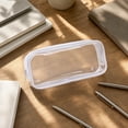 thumbnail image 5 of Clear PVC Zipper Pouch, Transparent Cosmetic Makeup Bag, Waterproof Travel Toiletry Bag, Multi Purpose Pencil Case Organizer For School Office Accessories, 7.9 Inch, 5 of 7