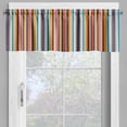 thumbnail image 4 of Ambesonne Ethnic Valance & Curtain, Vertical Stripes Pattern, 55"x45", Multicolor, 4 of 6