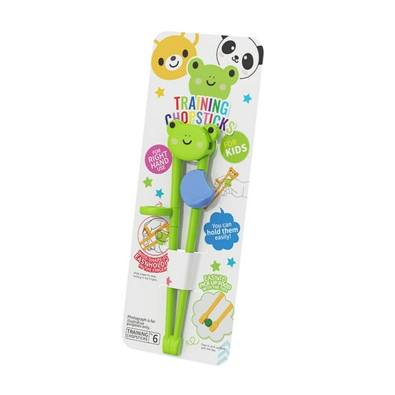 ZYHARUKO 1 Pair Baby Training Chopsticks Child Eat Learning Chopsticks Cartoon Animal Design Eating Helper for Toddlers Infants