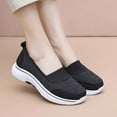 thumbnail image 2 of ibiyuan Orthopedic Shoes for Women Mesh Knitted Woven Walking Shoes Women Adjustable Upper Closed Toe on Wide Toe Box Sneakers Women Classic Hands-Free Platform Mary Janes Workout Gym Shoes, 2 of 9