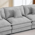 thumbnail image 2 of 102 Inch Modular Sectional Sofa Set - L Shaped Couch for Living Room, 3-Seater Comfy Cloud Couches with Movable Ottoman, DIY Combination, Chenille Upholstered Sofa, 2 of 8
