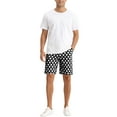 thumbnail image 2 of INSPIRE CHIC Polka Dots Shorts for Men's Summer Business Flat Front Dress Golf Shorts Black 30, 2 of 5