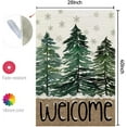 thumbnail image 3 of Christmas House Flag 28x40 Inch Double Sided Large Burlap for Outside Welcome Pine Trees Holiday Yard Flag CF1105-40, 3 of 6