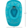 thumbnail image 5 of Turquoise Blue Teal Paper Straw COWBOY HAT WOMEN WESTERN Cowgirl Turqoise, 5 of 5
