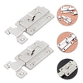 thumbnail image 3 of LOVEVER 2 Pcs Anti-theft Latch Garage Door Gate Lock Sliding Silver, 3 of 8