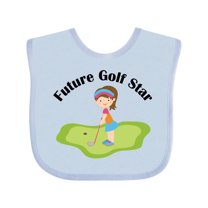 Inktastic Future Golf Star Girls Golfing Girls Baby Bib