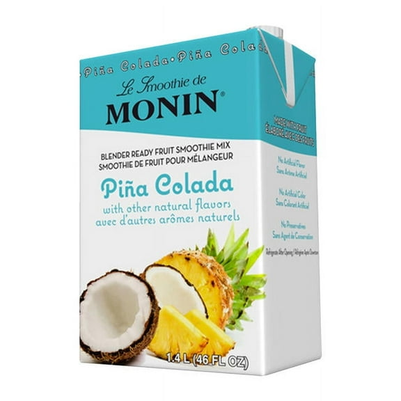 Monin Pina Colada Smoothie Mix 46 oz Carton