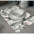 thumbnail image 3 of Vargottam Placemats- Placemat For Dining Table, Set Of 4- Printed & Reversible CottonNapkin-IndoorPlacematsFor Home & Kitchen Dining Table- Tropical Trees (Gray), 3 of 5