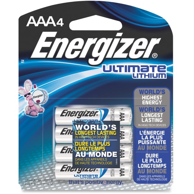 Energizer E2 Lithium AAA Battery - AAA - Lithium (Li) - 1.5 V DC - 4