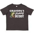 thumbnail image 3 of Inktastic Grandpa's Fishing Buddy with White Text Boys Toddler T-Shirt, 3 of 5
