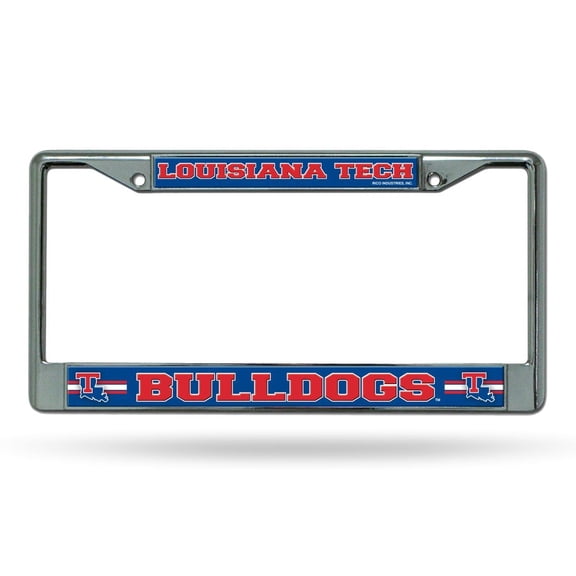 Louisiana Tech Bulldogs Chrome Metal License Plate Frame