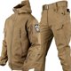 thumbnail image 1 of Chaqueta cortavientos táctica militar multicámara de piel de tiburón para exteriores, pantalones, trajes, abrigo, ropa de camuflaje de caza, 1 of 4
