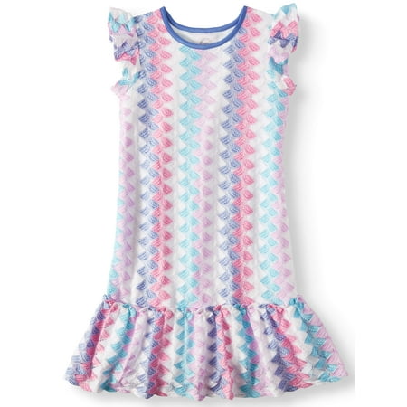 Wonder Nation Knit Lace Peplum Hem Dress (Little Girls, Big Girls & Big Girls Plus)