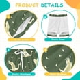 thumbnail image 3 of joogoo Flying Swans Green Boys Swim Trunks Beach Swimsuit Shorts Boxer 7Y, 3 of 8