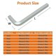 thumbnail image 2 of 7Pcs Square Head Wrench Set L Shaped Square Key Kit Chromium Vanadium Steel Square Head Screwdrivers, 3-10mm, 2 of 4