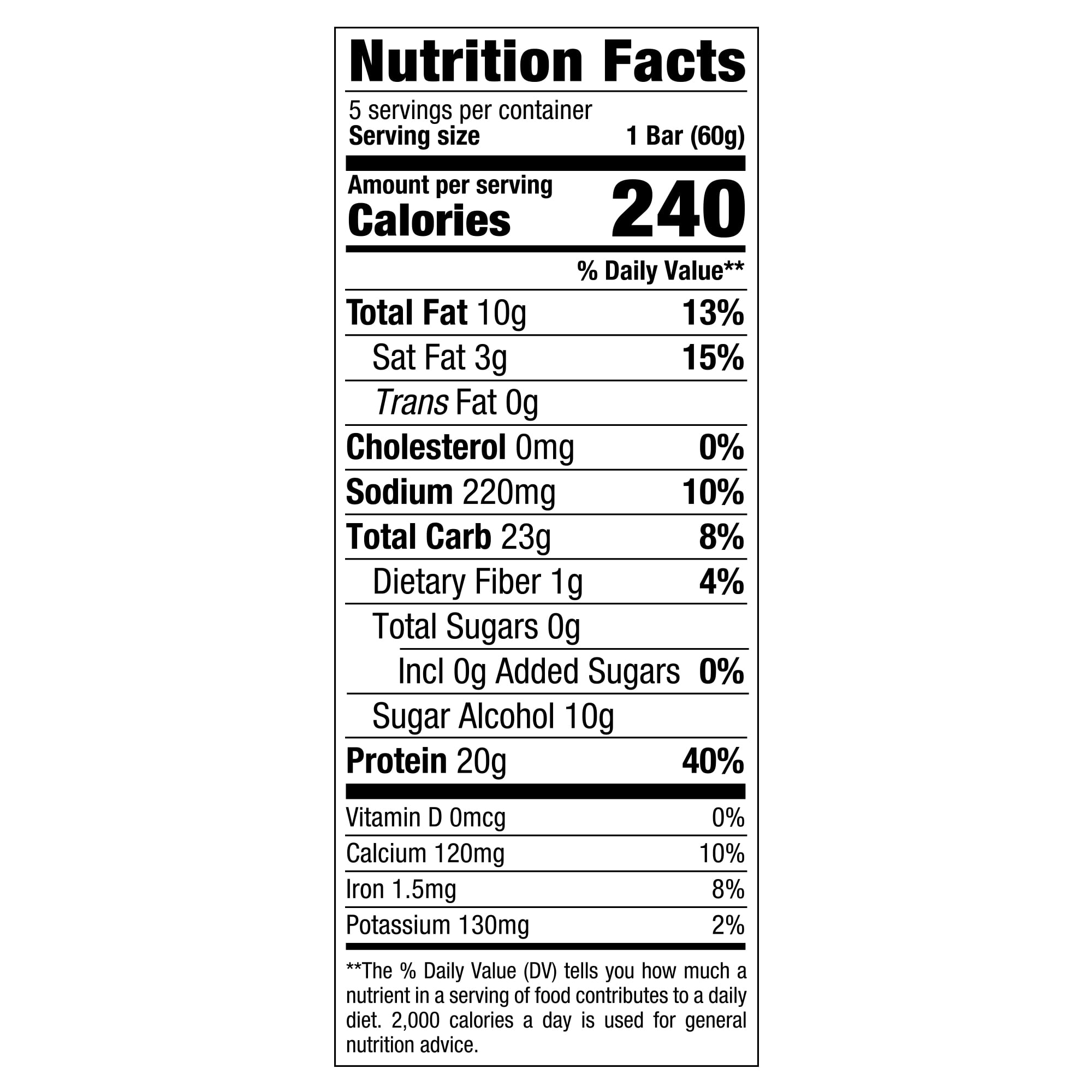 Buy think! High Protein Bar, Chunky Peanut Butter, 20G Protein, 5 Count ...