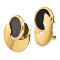 thumbnail image 2 of 14k Onyx Fancy Earrings H621, 2 of 2