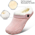 thumbnail image 2 of L-RUN Womens Mens Furry Slides House Slippers Fuzzy Fluffy Memory Foam Bedroom Slippers Clogs, 2 of 6