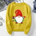 thumbnail image 3 of Femmes de Noël Pull Imprimé Mode Sweatshirt Veste Mi-Longue Manches Longues Fermeture Blouse Col Rond Hiver Cardigan Hoodie Soft Outwear, 3 of 6
