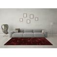 thumbnail image 3 of Ahgly Company Indoor Square Abstract Red Contemporary Area Rugs, 6' Square, 3 of 4