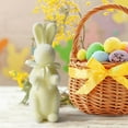 thumbnail image 4 of Zhourta Easter Decoration Flocked Bunny Ornaments Spring Table Centerpieces Indoor Suitable For Home And Party Fun Activity for All Ages, 4 of 5