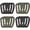 Black and Army Green, variant on 16 Pack Tactical Carabiners Keychain D Rings Spring Snap Gear Clip Utility Hooks Backpack Hanging Buckle Travelling for Camping