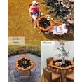 thumbnail image 6 of Fall Pumpkin Round Fitted Tablecloth Autumn Harvest Maple Leaves Farmhouse Elastic Table Cloth Waterproof Oil Proof Thanksgiving Table Cover Fits 36"-44" Round Tables for Fall Kitchen Party, 6 of 6