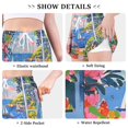 thumbnail image 6 of FORMRS Womens Swim Shorts Mesh Liner Quick Dry Casual Beach Board Bottom with Pockets, Sizes S-2XL, Pink Floral Window, 6 of 9