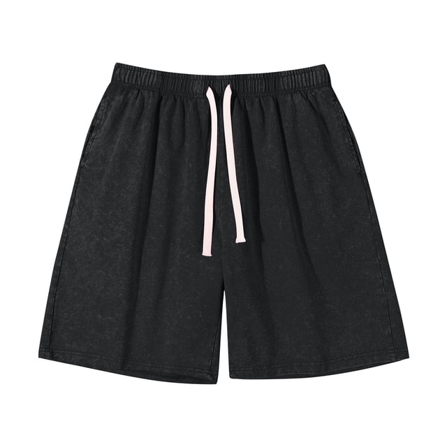 StSilkitty Athletic Shorts for Womens Elastic Waist Drawstring Gym Workout Shorts Solid Color Lightweight with Pockets