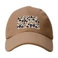 thumbnail image 4 of Baseball Cap Bent Eaves Design 6 Piece Cap Body Breathable Not Hot Plastic Cap Drag For Daily Travel Vacation Tiger Skin Print Style Dimgray_4 Khaki, 4 of 8
