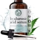 thumbnail image 1 of Suero facial de ácido hialurónico - Suero facial hidratante antiarrugas y antienvejecimiento - Con vitamina C y E aceite de jojoba de té verde - Natural y orgánico - 1 oz por Foxbrim Naturals, 1 of 5