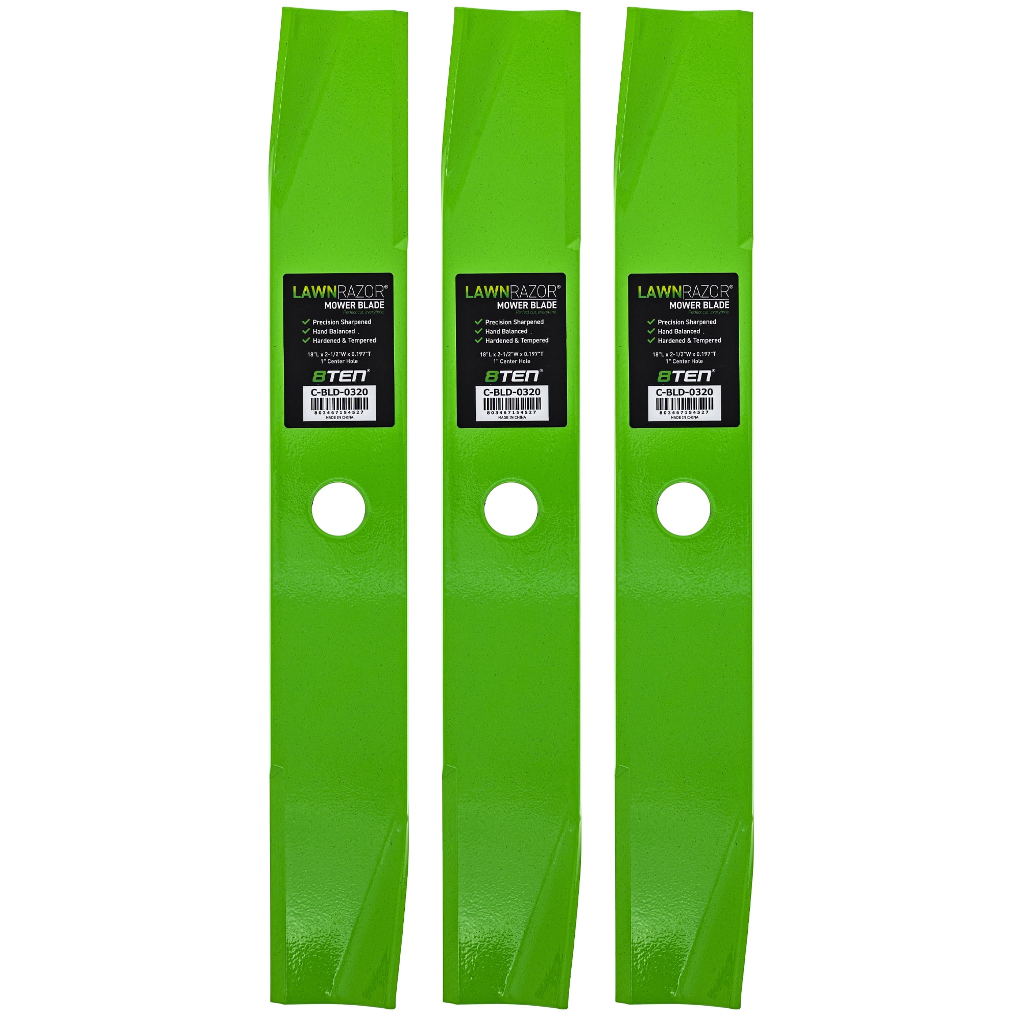 LawnRAZOR Blade for Exmark 52 inch Deck 1096390S High Lift 3 Pack 810