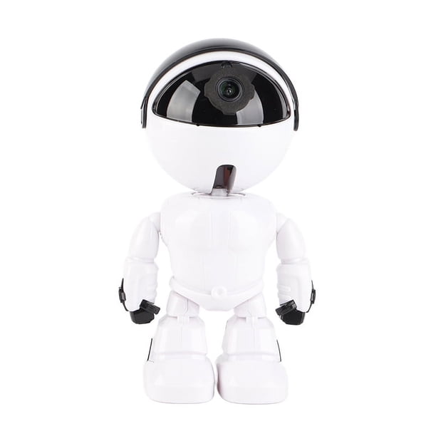 Cámara WiFi inalámbrica con forma de robot, vídeo HD 1080P, audio bidireccional, teléfono remoto, 355 grados, horizontal, para seguridad del hogar, sin tarjeta de almacenamiento