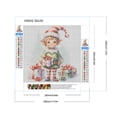 thumbnail image 2 of Pintura de diamante 5D DIY, taladro redondo completo, kit de elfo navideño, decoración del hogar, 30x30cm, 2 of 9