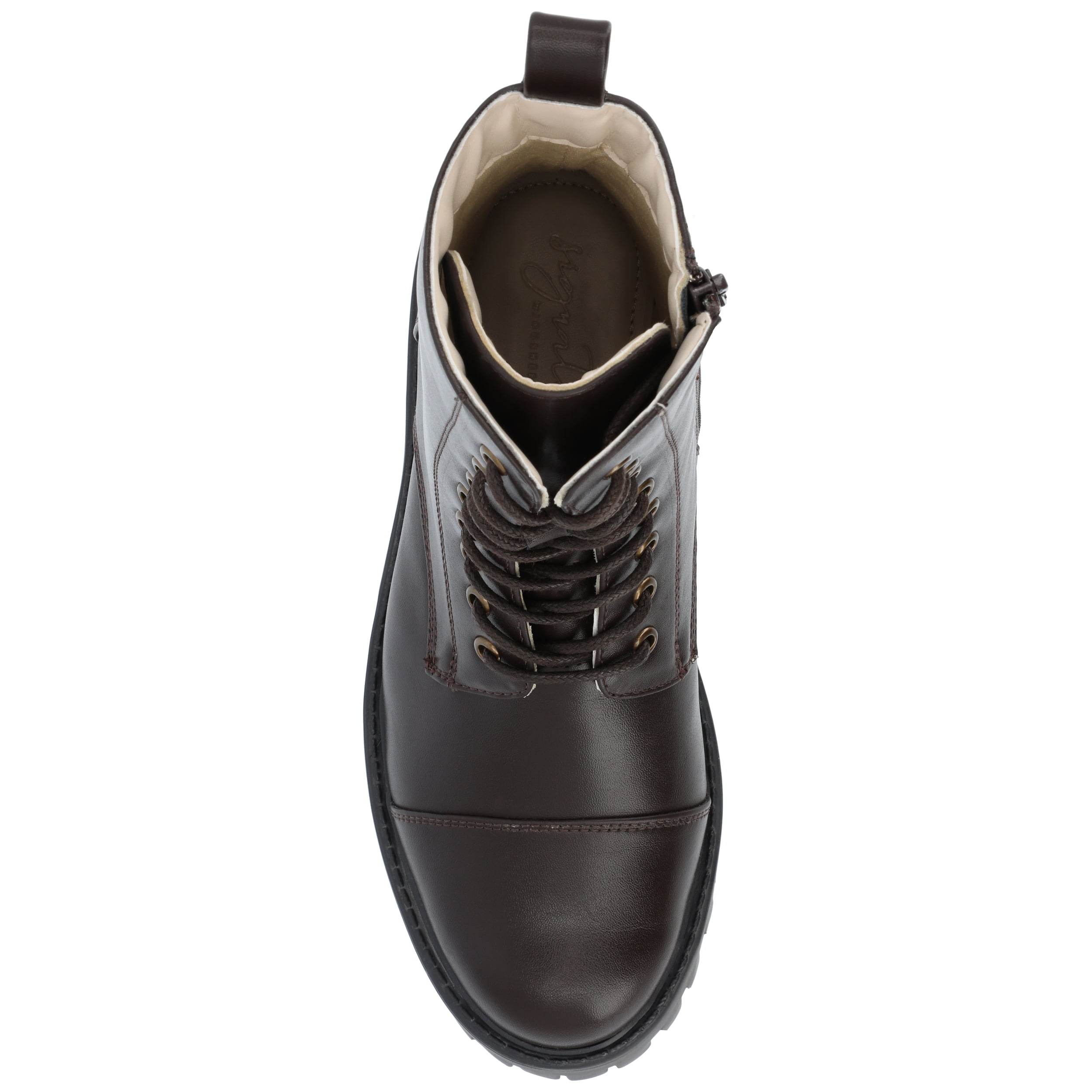 Journee Womens Aaley Combat Inside Zip Booties, Widths Available