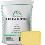 Organic Cocoa Butter 8 oz, Unrefined, Raw, 100% Pure, Natural, Food Grade - For DIY Recipes, Body Butters, Soap Making, Lotion, Shampoo, Lip Balm By White Naturals