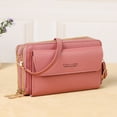 thumbnail image 3 of Faraee Small Crossbody Bag for Women RFID Cell Phone Purse Leather Zipper Shoulder Handbags Wallet Pink, 3 of 5