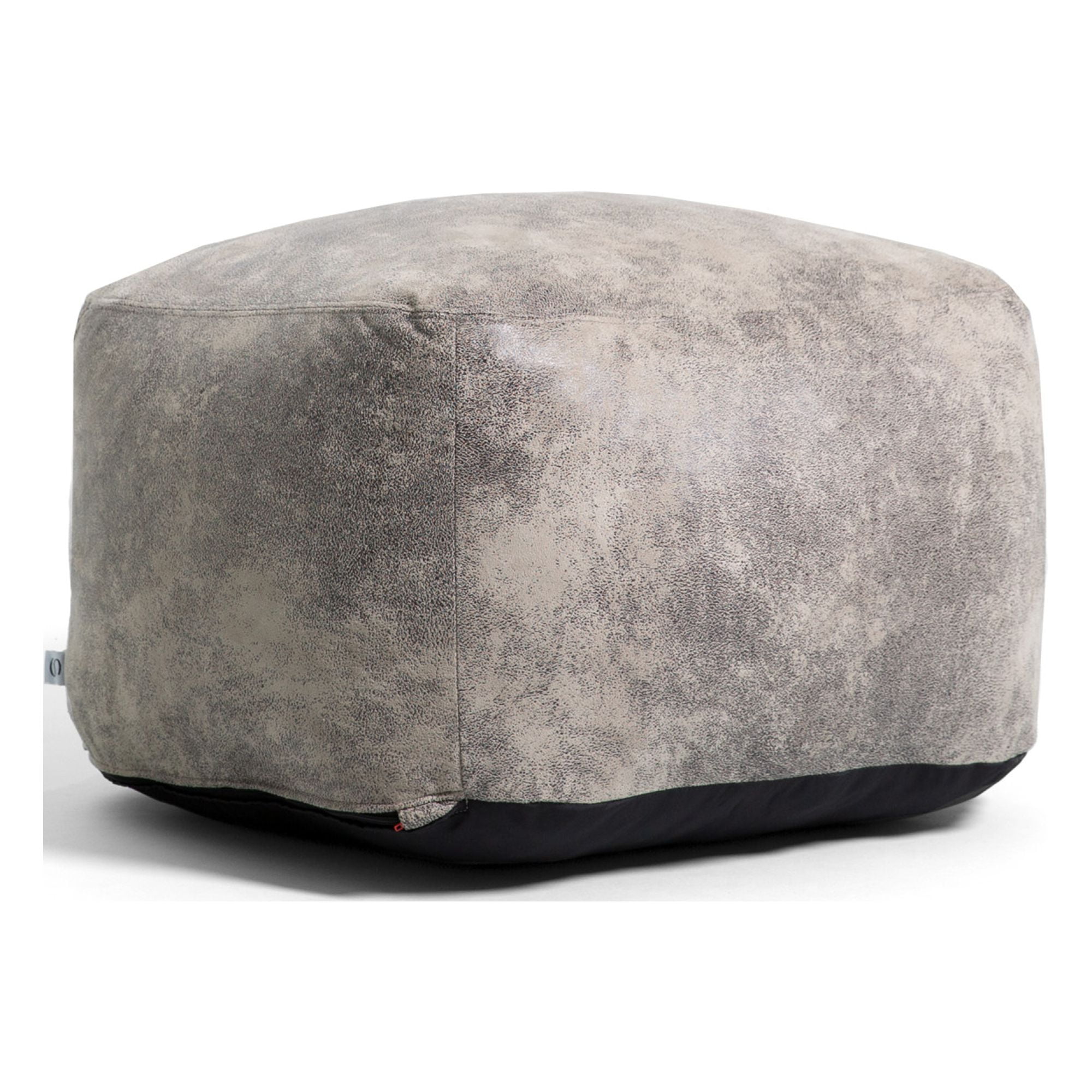 Big Joe Nestle Bean Bag Chair Ottoman, Cement Blazer, Vegan Leather