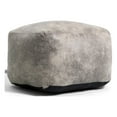 thumbnail image 3 of Big Joe Nestle Bean Bag Chair Ottoman, Cement Blazer, Vegan Leather, 3 of 8