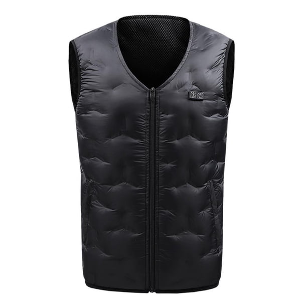 Algodón Con Cuello En V Para Hombre, Chaleco De Plumón Con Control De Temperatura De Tres Velocidades, 10 Zonas De Calefacción, Ropa De Algodón Con Calefacción Scienceny HA047109-06