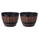 thumbnail image 1 of EeaseMX 2 macetas de madera de imitación para plantas, gruesas y gruesas., 1 of 7