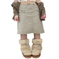 thumbnail image 1 of Jupe Cargo Mode Femmes Taille Haute Couleur Droite Jupe, 1 of 7