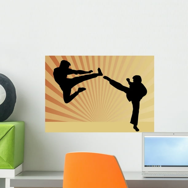 Karate Wall Mural by Wallmonkeys Peel and Stick Graphic (18 in W x 13