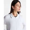 thumbnail image 6 of Avia Women's and Women's Plus Zip Front Pique Knit Jacket, Sizes XS-4X, 6 of 7