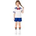 thumbnail image 2 of Letdown Boys Cheerleader School Outfit For Performance Stage Show Kids Party Ensemble With Shorts Set, 2 of 9