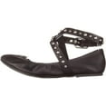 thumbnail image 3 of Womens Steve Madden Mollie Ballet Flat, Black Leather, 3 of 6