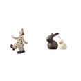 thumbnail image 1 of Conjunto de y figuritas, escultura de , colección para centro de mesa, vitrina, comedor y decoración de jardín. Ideal como regalo., 1 of 8
