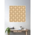 thumbnail image 2 of Cute Baby Giraffe Pattern On Soft Beige Poster Wall Art, Modern Wall Decor For Living Room Bedroom, 17x17 UNFRAMED, 2 of 3