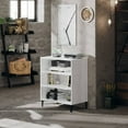 thumbnail image 1 of vidaXL Sideboard High Gloss White 57x35x70 cm Engineered Wood, 1 of 4