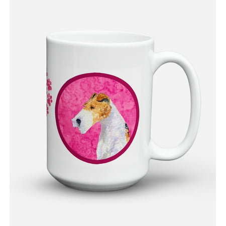 Fox Terrier Dishwasher Safe Microwavable Ceramic Coffee Mug 15 ounce SS4754